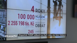 Dispečink THMP odbavil za čtyři roky sto tisíc hlášení