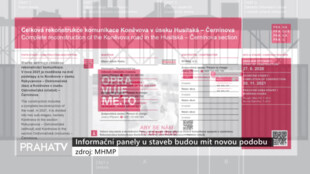 Informační panely u staveb budou mít novou podobu