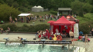 Koupaliště Petynka přivítalo malé námořníky