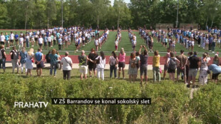 V ZŠ Barrandov se konal sokolský slet