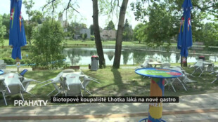 Biotopové koupaliště Lhotka láká na nové gastro