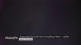 Pozorování Perseidů letos komplikuje Měsíc v úplňku