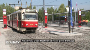Na smyčku Depo Hostivař už vyjely první tramvaje