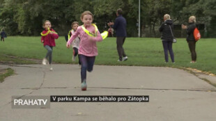 V parku Kampa se běhalo pro Zátopka