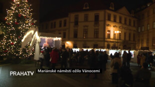 Mariánské náměstí ožilo Vánocemi