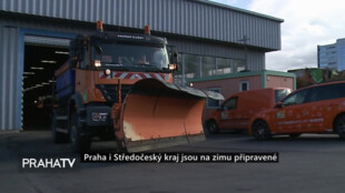Praha i Středočeský kraj jsou na zimu připravené