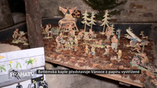 Betlémská kaple představuje Vánoce z papíru vystřižené