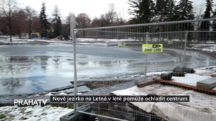 Nové jezírko na Letné v létě pomůže ochladit centrum