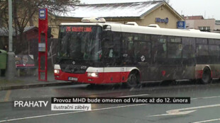 Provoz MHD bude omezen od Vánoc až do 12. února