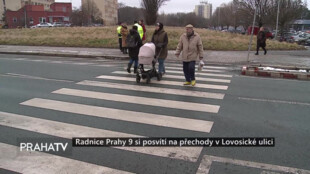 Radnice Prahy 9 si posvítí na přechody v Lovosické ulici