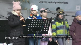 Na Mariánském náměstí byly zahájeny Velikonoční trhy