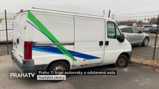 Prahu 11 trápí autovraky a odstavená auta