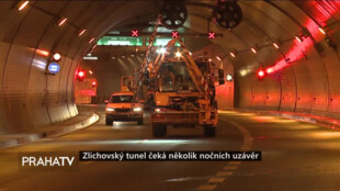 Zlíchovský tunel čeká několik nočních uzávěr