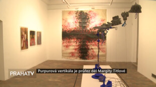 Purpurová vertikála je průřez děl Margity Titlové