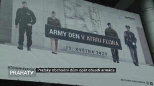 Pražský obchodní dům opět obsadí armáda