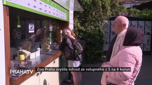 Zoo Praha zvýšila odvod ze vstupného z 5 na 8 korun