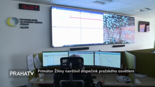 Primátor Žiliny navštívil dispečink pražského osvětlení