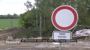 Ve Strančicích staví nový most, řidiči musí objížďkou