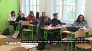 Podle radního Klecandy je v Praze pro středoškoláky míst dost