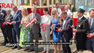 Tramvajová trať do Libuše byla zprovozněna