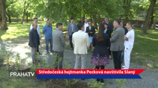 Středočeská hejtmanka Pecková navštívila Slaný