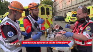 Středočeská záchranka cvičila v Benešově