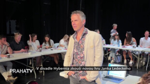 V Divadle Hybernia zkouší novou hru Janka Ledeckého