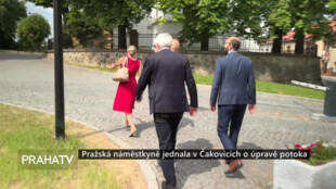 Pražská náměstkyně jednala v Čakovicích o úpravě potoka