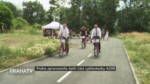 Praha zprovoznila další část cyklostezky A200