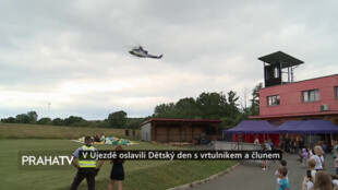 V Újezdě oslavili Dětský den s vrtulníkem a člunem