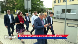 Hejtmanka Pecková navštívila rodný Benešov