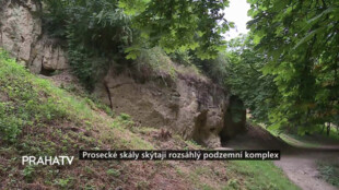 Prosecké skály skýtají rozsáhlý podzemní komplex