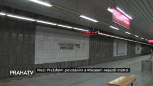 Mezi Pražským povstáním a Muzeem nejezdí metro