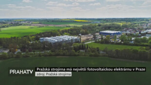 Pražská strojírna má největší fotovoltaickou elektrárnu v Praze
