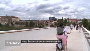 Nová Štvanická lávka se veřejnosti líbí