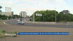 Část Radlické radiály se po 43 letech otevřela řidičům