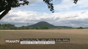 Posvátná hora Říp nabízí výhledy široko daleko