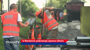 U Neratovic pokračuje oprava silnice