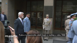 Praha si připomněla oběti bojů o rozhlas v roce 1968