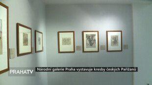 Národní galerie Praha vystavuje kresby českých Pařížanů