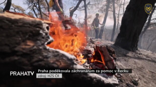 Praha poděkovala záchranářům za pomoc v Řecku