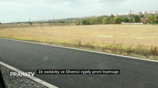 Ze zastávky ve Slivenci vyjely první tramvaje