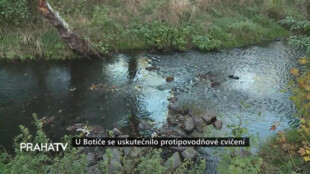 U Botiče se uskutečnilo protipovodňové cvičení
