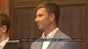 Mistři světa v plážovém volejbale byli u pražského primátora
