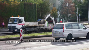 Oprava křižovatky zkomplikuje dopravu v Bohnicích