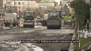 Na komunikaci 5. května se vymění nízkohlučný asfalt