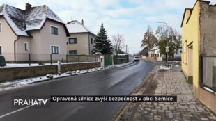 Opravená silnice zvýší bezpečnost v obci Semice