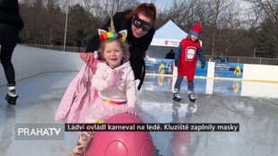 Ládví ovládl karneval na ledě. Kluziště zaplnily masky