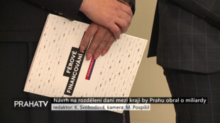 Návrh na rozdělení daní mezi kraji by Prahu obral o miliardy