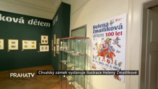 Chvalský zámek vystavuje ilustrace Heleny Zmatlíkové